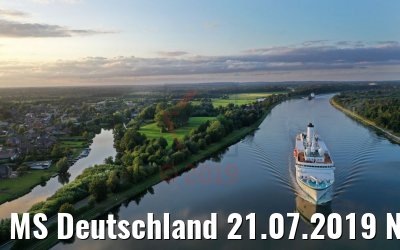 MS Deutschland 21.07.2019 Nord-Ostsee-Kanal