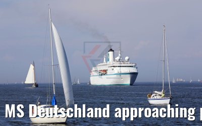MS Deutschland approaching port of Kiel 27.05.2018