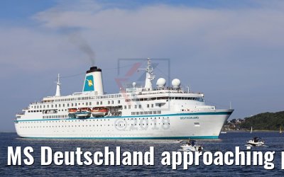 MS Deutschland approaching port of Kiel 27.05.2018