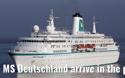 MS Deutschland arrive in the port of Bremerhaven 03.06.2016