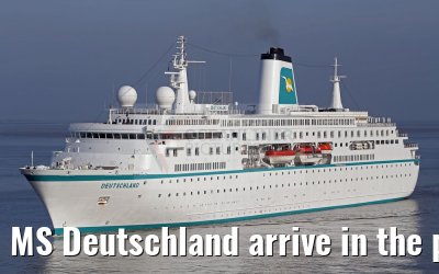 MS Deutschland arrive in the port of Bremerhaven 03.06.2016