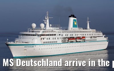 MS Deutschland arrive in the port of Bremerhaven 03.06.2016