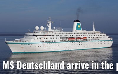 MS Deutschland arrive in the port of Bremerhaven 03.06.2016