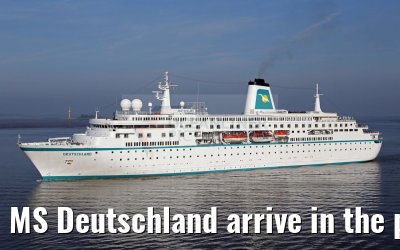 MS Deutschland arrive in the port of Bremerhaven 03.06.2016