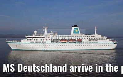 MS Deutschland arrive in the port of Bremerhaven 03.06.2016