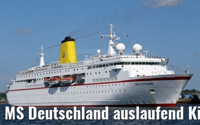MS Deutschland auslaufend Kiel 09.07.2015
