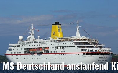 MS Deutschland auslaufend Kiel 09.07.2015