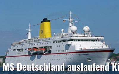 MS Deutschland auslaufend Kiel 09.07.2015
