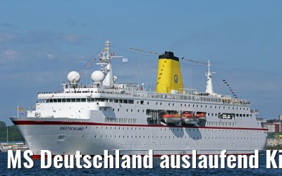 MS Deutschland auslaufend Kiel 09.07.2015