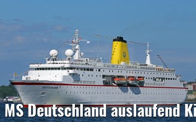 MS Deutschland auslaufend Kiel 09.07.2015