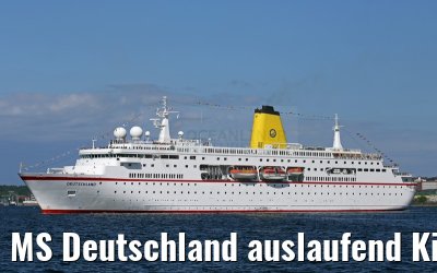 MS Deutschland auslaufend Kiel 09.07.2015