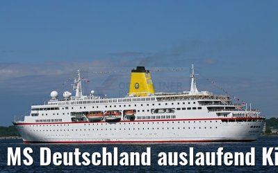 MS Deutschland auslaufend Kiel 09.07.2015