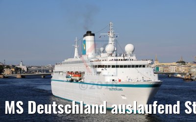 MS Deutschland auslaufend St. Petersburg 13.07.2018