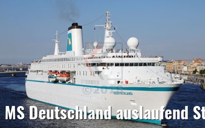 MS Deutschland auslaufend St. Petersburg 13.07.2018