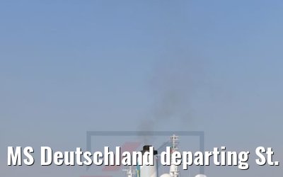 MS Deutschland departing St. Petersburg 13.07.2018