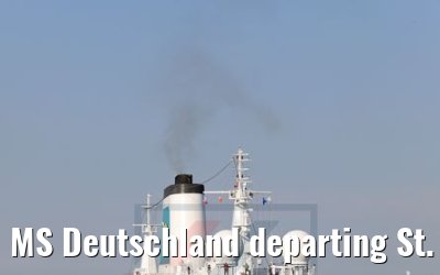 MS Deutschland departing St. Petersburg 13.07.2018