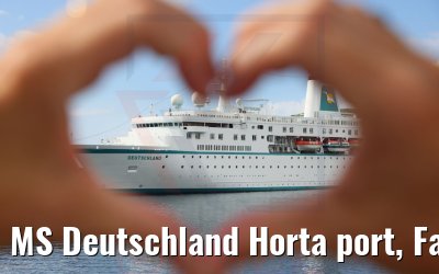 MS Deutschland Horta port, Faial