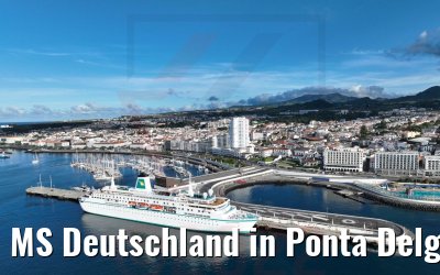 MS Deutschland in Ponta Delgada Azoren