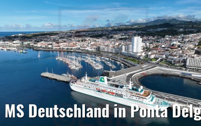 MS Deutschland in Ponta Delgada Azoren