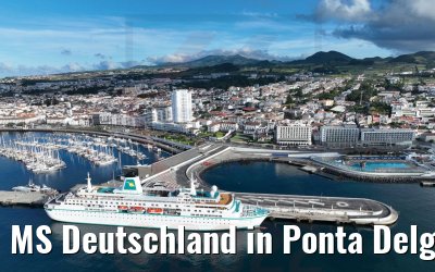 MS Deutschland in Ponta Delgada Azoren
