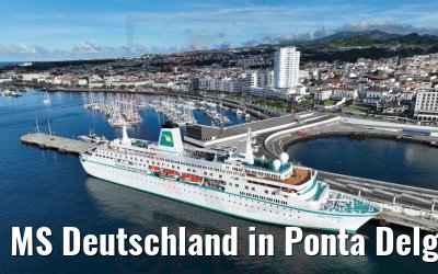 MS Deutschland in Ponta Delgada Azoren