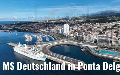 MS Deutschland in Ponta Delgada Azoren