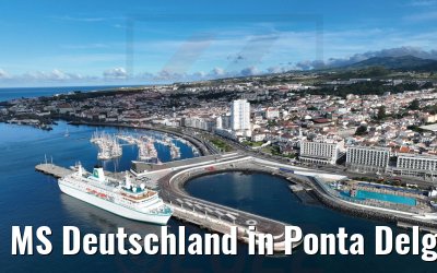 MS Deutschland in Ponta Delgada Azoren