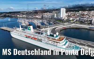 MS Deutschland in Ponta Delgada Azoren