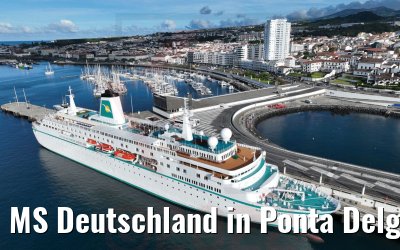 MS Deutschland in Ponta Delgada Azoren