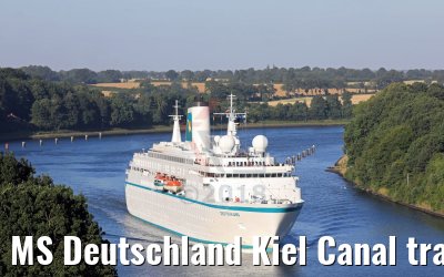 MS Deutschland Kiel Canal transit 07.07.2018