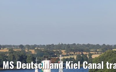 MS Deutschland Kiel Canal transit 07.07.2018