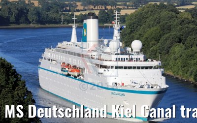 MS Deutschland Kiel Canal transit 07.07.2018