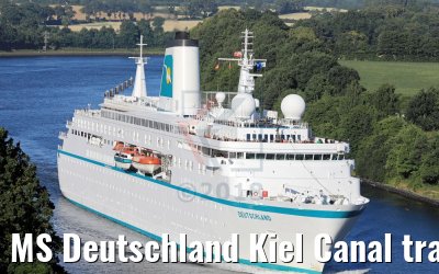 MS Deutschland Kiel Canal transit 07.07.2018