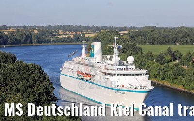 MS Deutschland Kiel Canal transit 07.07.2018