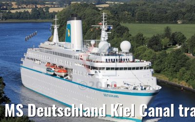 MS Deutschland Kiel Canal transit 07.07.2018