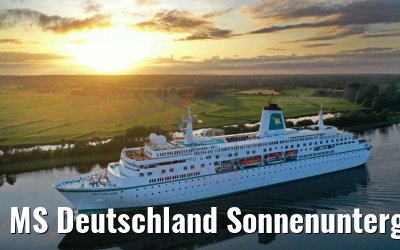 MS Deutschland Sonnenuntergang Nord-Ostsee-Kanal 21.07.2019