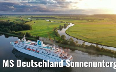 MS Deutschland Sonnenuntergang Nord-Ostsee-Kanal 21.07.2019