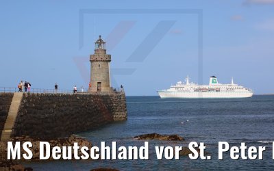 MS Deutschland vor St. Peter Port Guernsey