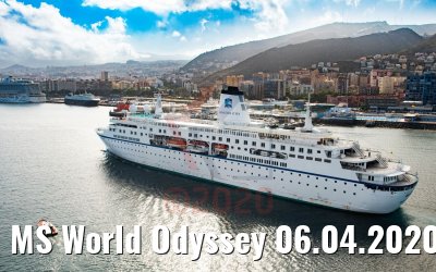 MS World Odyssey 06.04.2020 Teneriffa / M.Kokartis