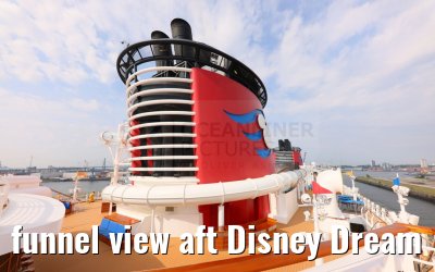 funnel view aft Disney Dream