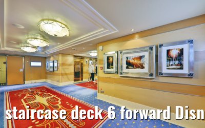 staircase deck 6 forward Disney Dream