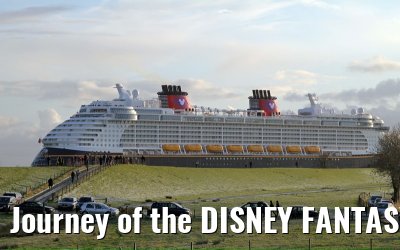 Journey of the DISNEY FANTASY on the river Ems - 20th January 2012