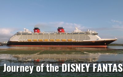 Journey of the DISNEY FANTASY on the river Ems - 20th January 2012