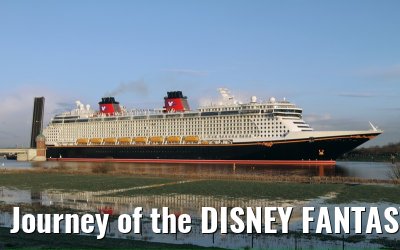 Journey of the DISNEY FANTASY on the river Ems - 20th January 2012