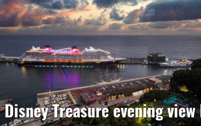 Disney Treasure evening view Funchal, Madeira 03.11.2024