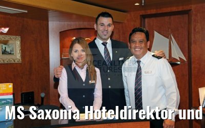 MS Saxonia Hoteldirektor und Team Rezeption 23.10.2016