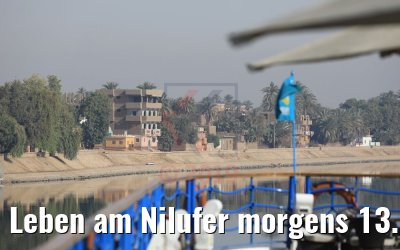 Leben am Nilufer morgens 13.04.2019