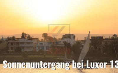 Sonnenuntergang bei Luxor 13.04.2019