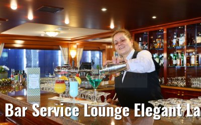 Bar Service Lounge Elegant Lady