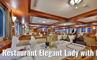 Restaurant Elegant Lady with Maitre
